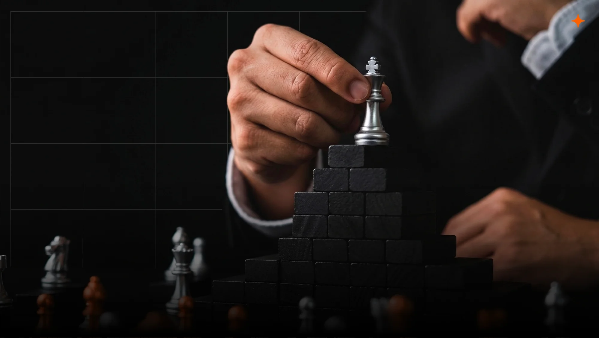 Crisis management strategy in action, leadership making decisive moves under pressure