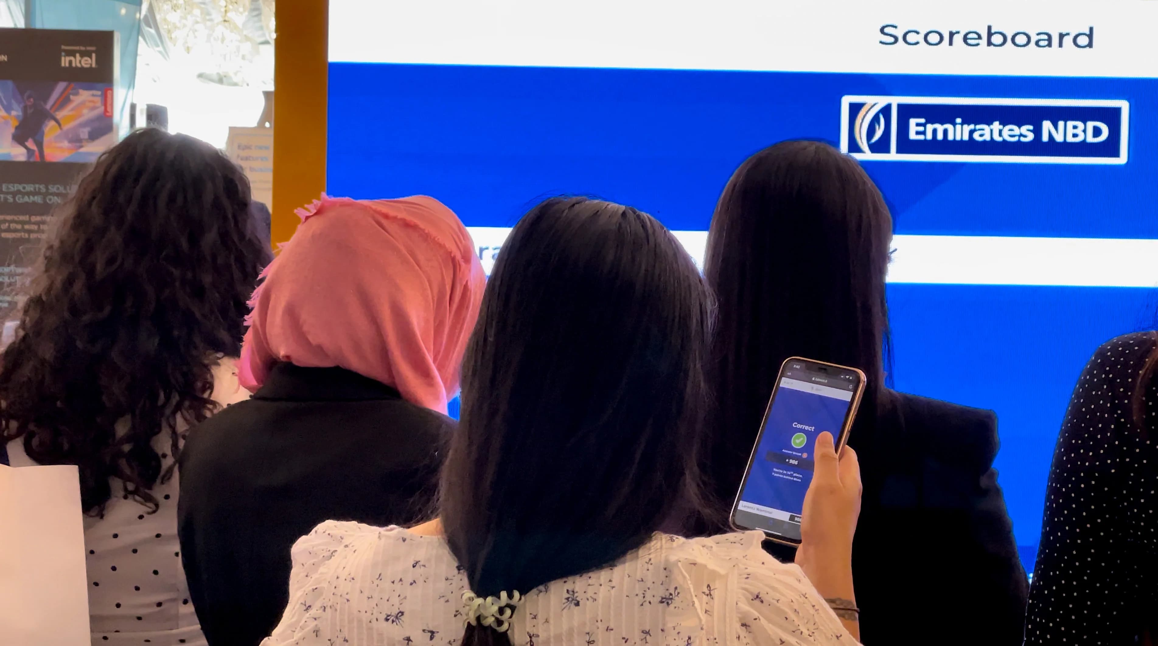 Reward-a-Thon used participants’ own mobile phones to safely introduce Emirates NBD products through live competition. Reward-a-Thon used participants’ own mobile phones to safely introduce Emirates NBD products through live competition.