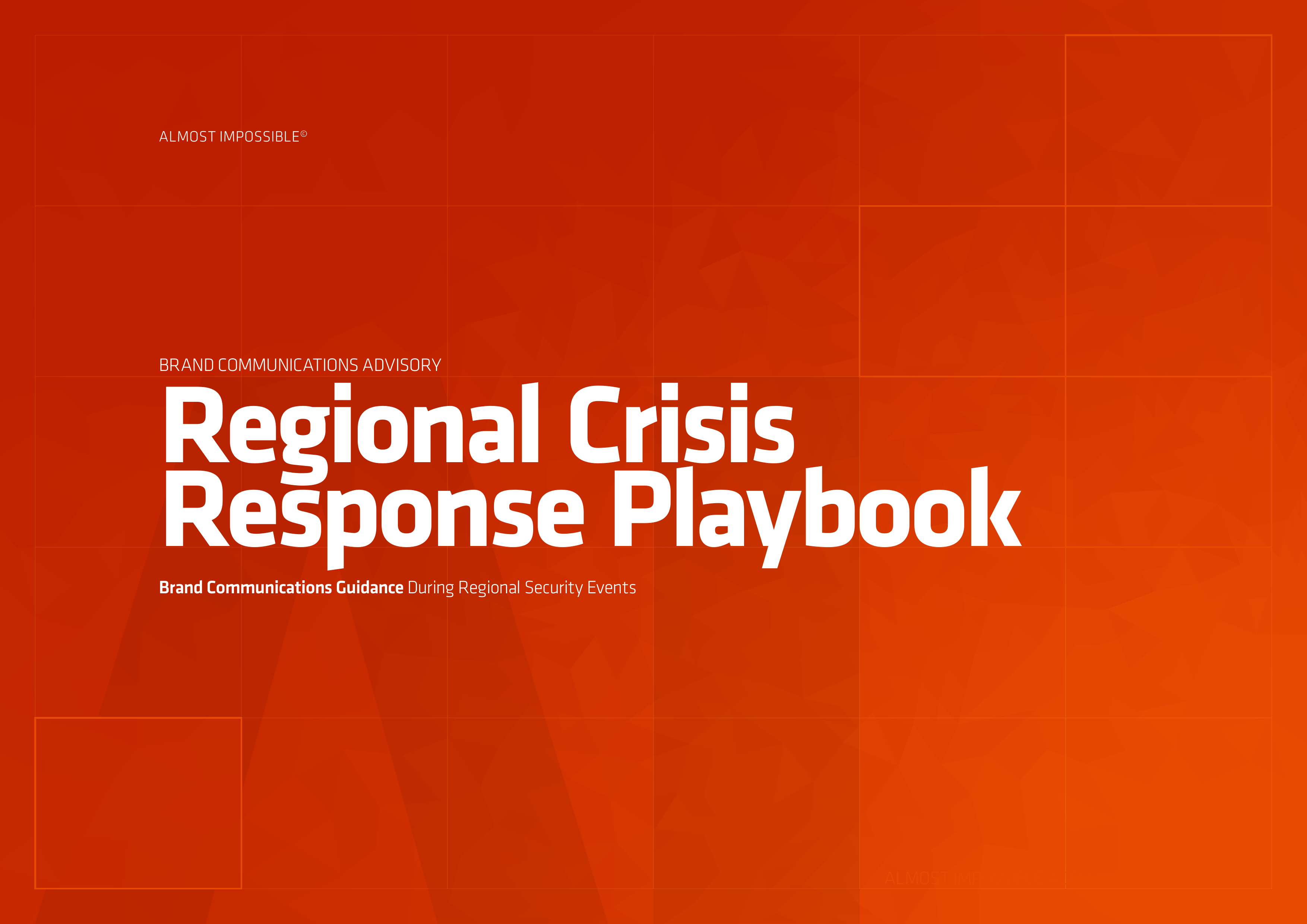 Regional Crisis Response Playbook